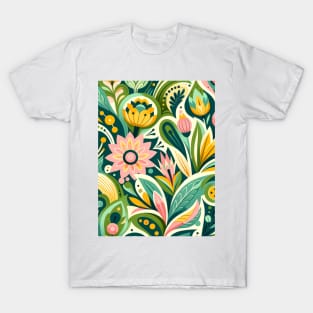 Spring Reawakening Lush Floral T-Shirt